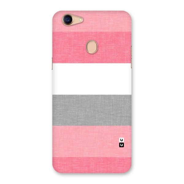 Shades Pink Stripes Back Case for Oppo F5 Youth